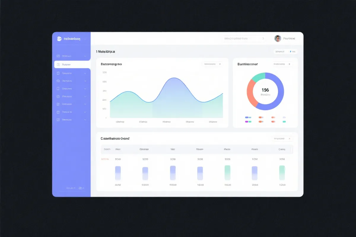 数据看板与分布示意图